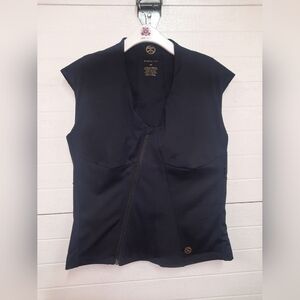 Kinflyte Black Zip-Front Shapewear Posture Bra Top